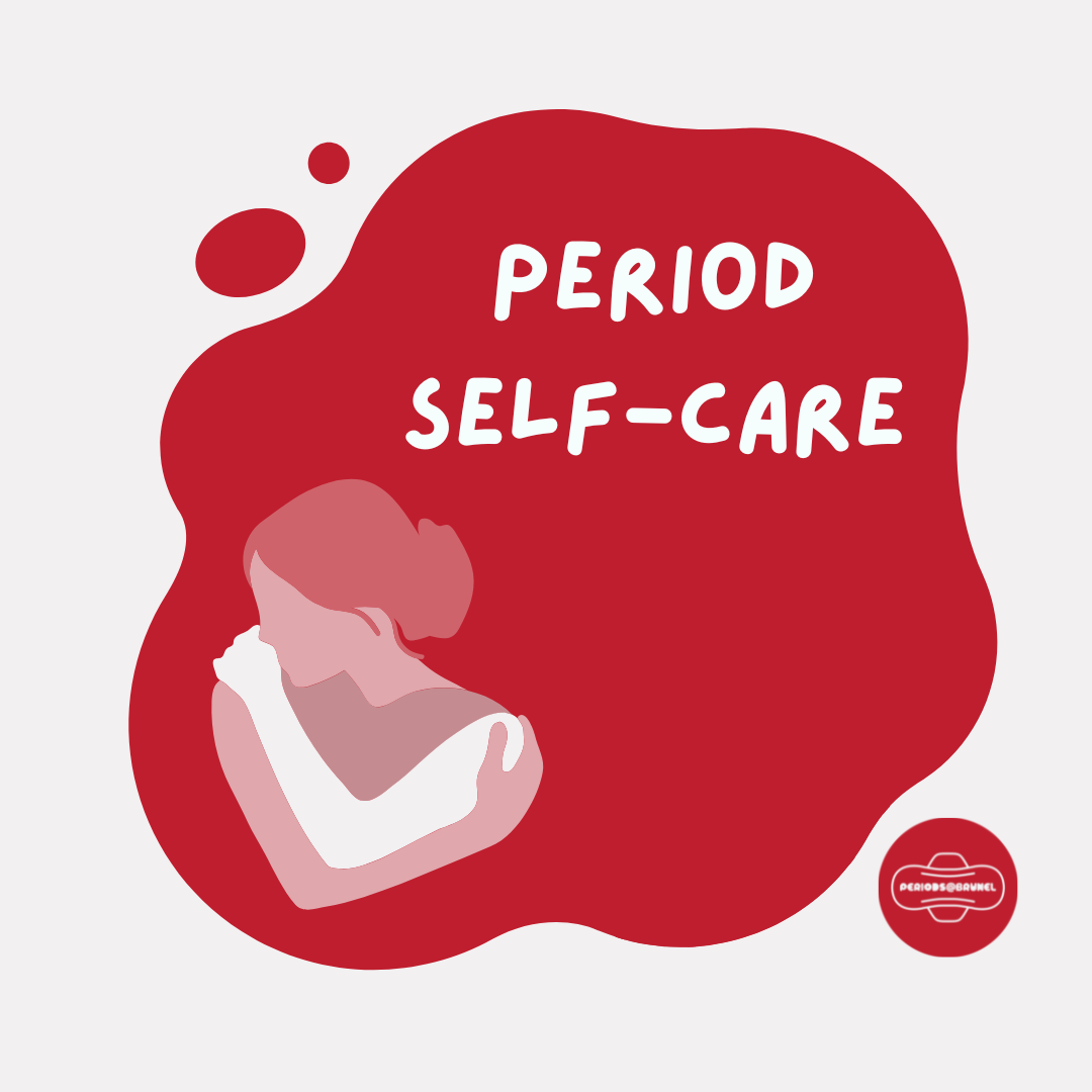 This page provides a list of suggestions for period self-care, acknowledging that what works for one person may not work for another and highlighting the importance of individual experimentation and self-discovery in finding effective self-care strategies.